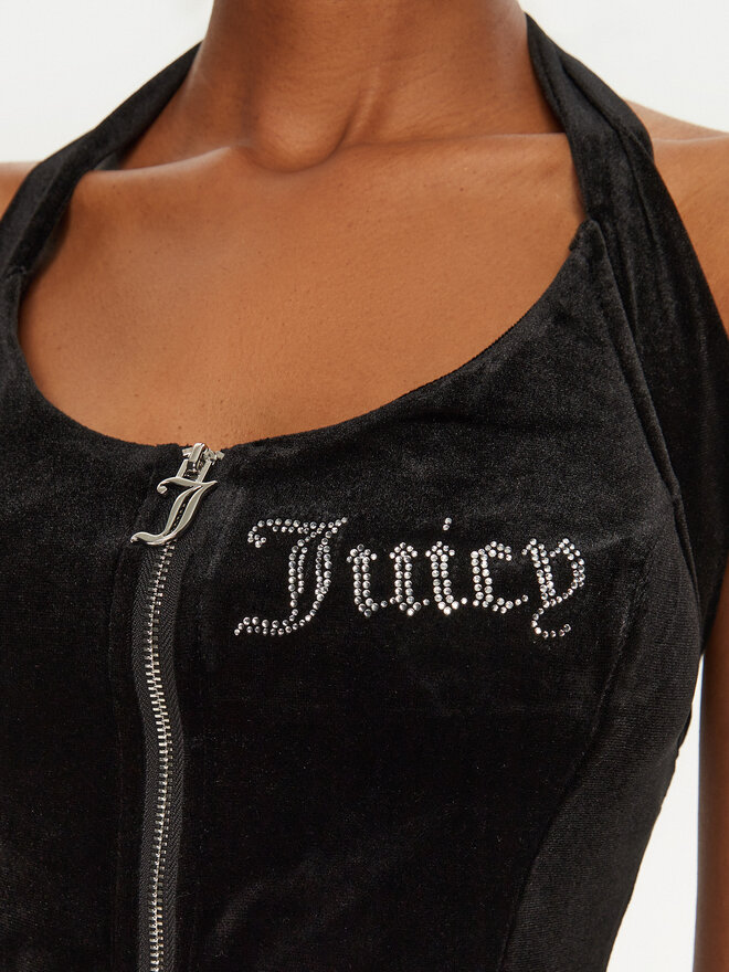 Juicy Couture Juicy Couture Top Diane JCBCT224834 Schwarz Slim Fit