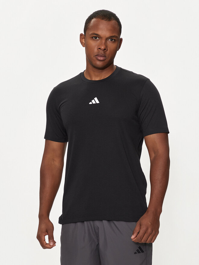 adidas adidas Marškinėliai Workout Logo IT2124 Juoda Regular Fit