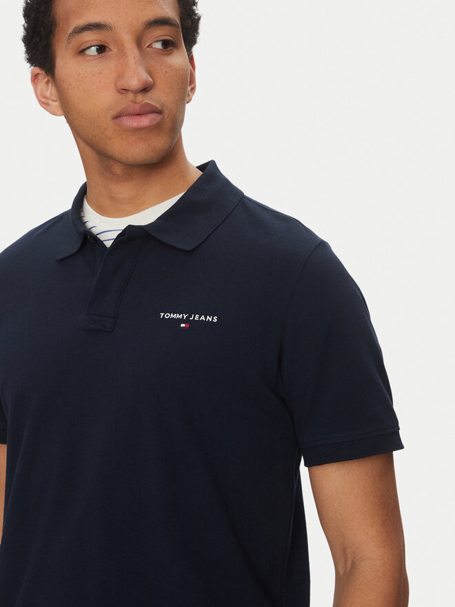 Tommy Jeans Tommy Jeans Pólóing Linear DM0DM20914 Sötétkék Regular Fit