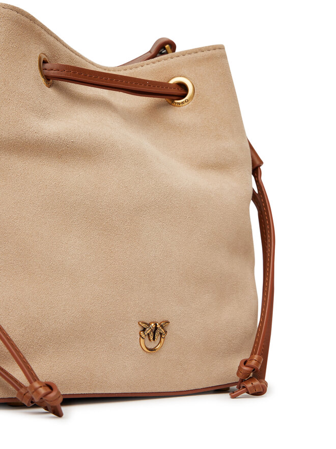 PINKO Kabelka PINKO Secchiello Mini PE 25 PLTT 104303 A2CC Béžová