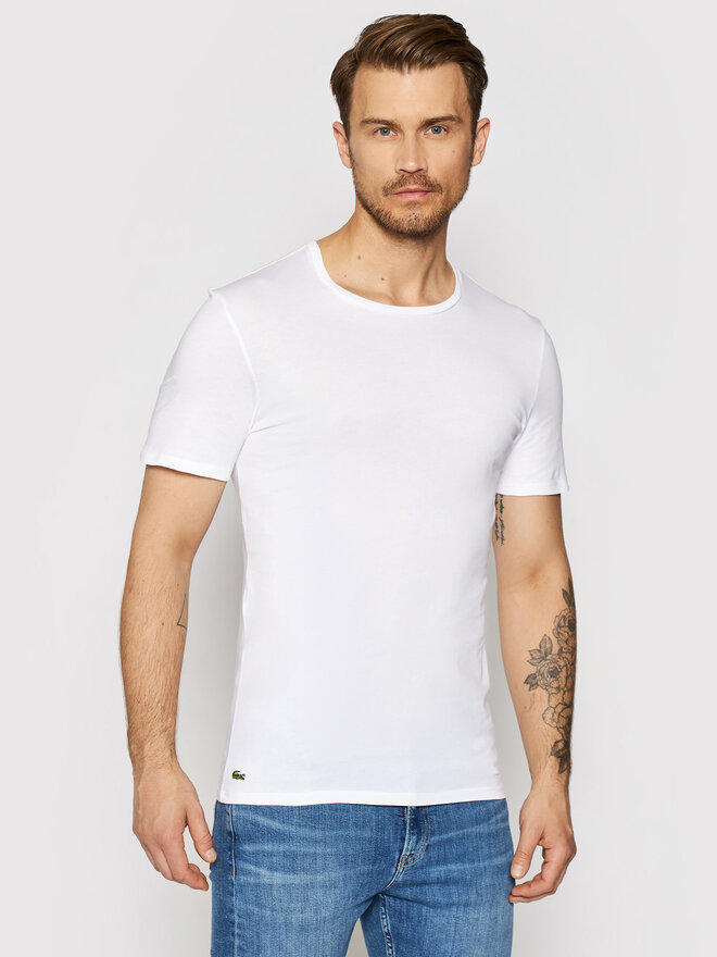 Lacoste Lacoste 3 db póló TH3321 Fehér Slim Fit