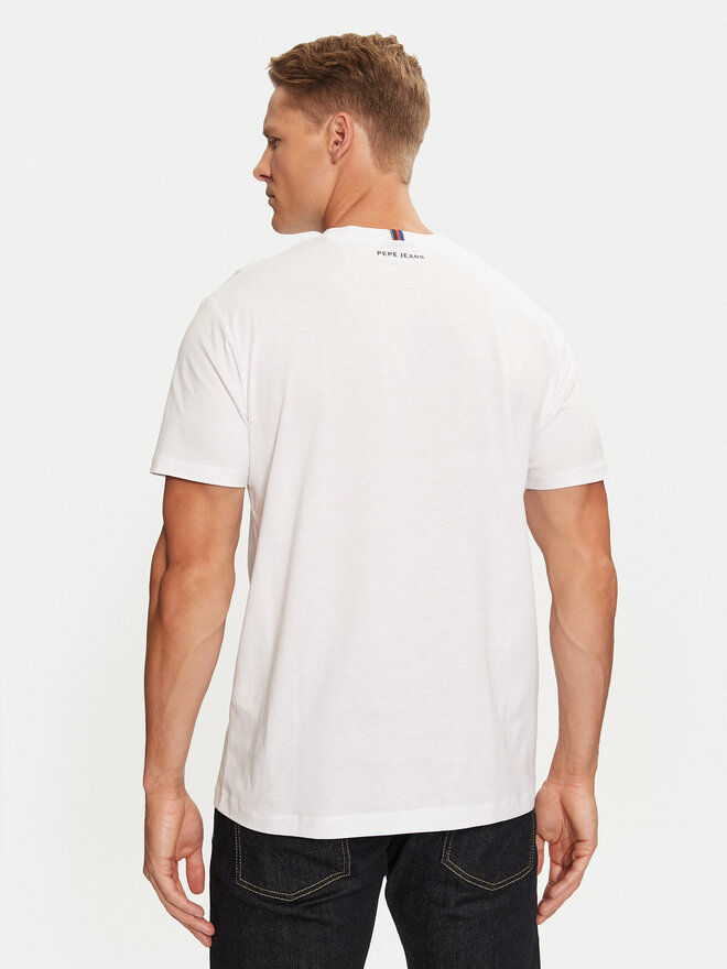 Pepe Jeans Pepe Jeans Marškinėliai Red Bull Racing RM500001 Balta Regular Fit