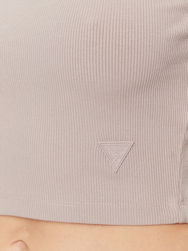 Guess Guess Marškinėliai Edie V3GP19 K8RT2 Smėlio Slim Fit