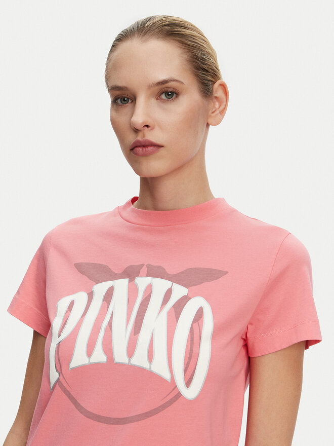 PINKO PINKO Camiseta 101752 A2CT N55 Rosa Regular Fit