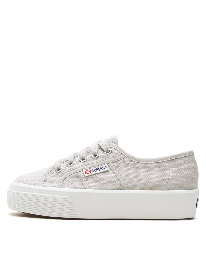 Sneakers aus Stoff Superga Mid Platform 2730 S2127IW Grau eschuhe