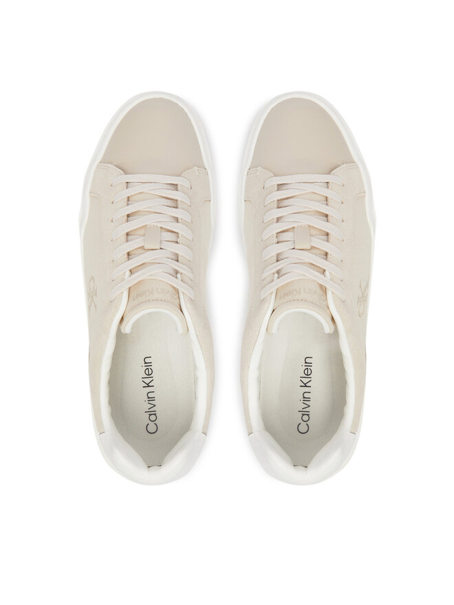 Calvin Klein Sneakers Calvin Klein Chunky Cupsole Laceup Cv Mix HM0HM02238 Beige