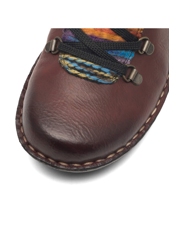 Rieker Schnürschuhe Rieker 73343-35 Dunkelrot