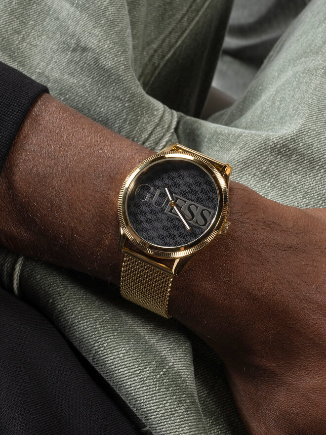 Guess Zegarek Guess Reputation Gent GW0710G2 Złoty