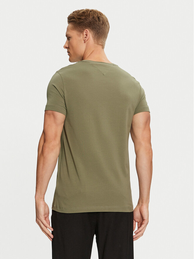 Tommy Hilfiger Tommy Hilfiger Marškinėliai MW0MW10800 Žalia Slim Fit
