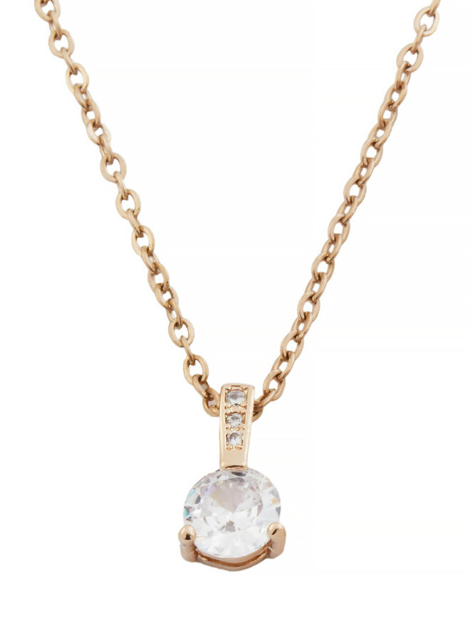 Sekonda Zestaw zegarek, łańcuszek i kolczyki Sekonda 49035 Różowe złoto