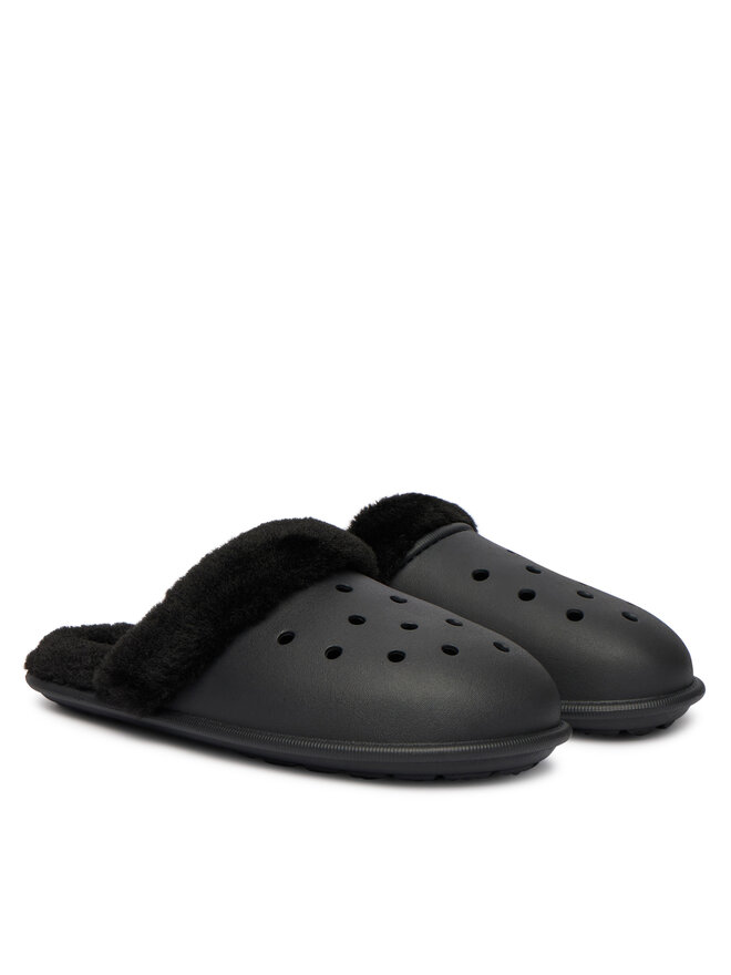 Crocs Hausschuhe Crocs Classic Fuzz Scuff 212143 Schwarz