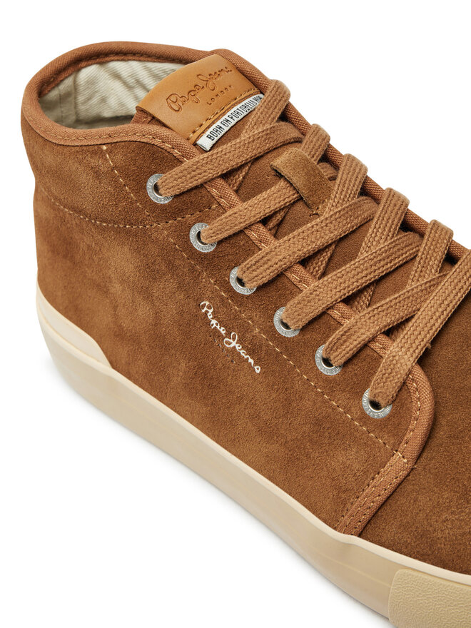 Pepe Jeans Sneakersy Pepe Jeans Ben Top PMS31051 Hnedá