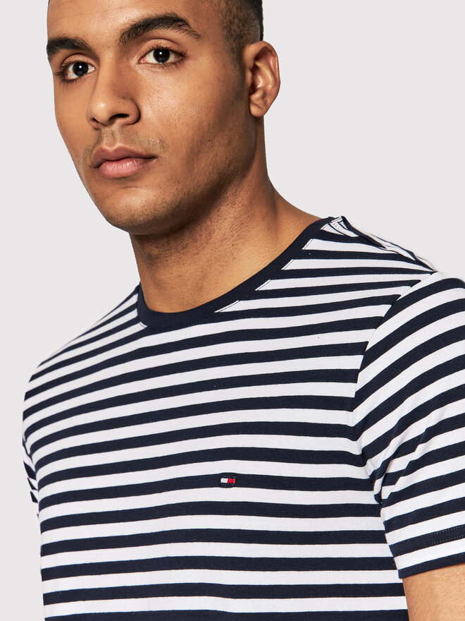 Tommy Hilfiger Tommy Hilfiger Majica MW0MW10800 Mornarsko modra Slim Fit