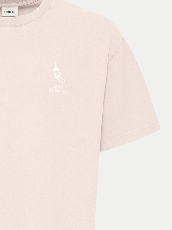 Solid Solid T-shirt Ismail 21108240 Narančasta Regular Fit