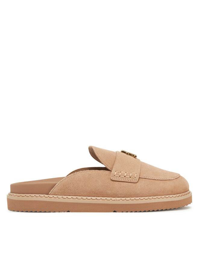 Tommy Hilfiger Ciabatte Tommy Hilfiger Suede Closed Toe Mule FW0FW08583 Beige