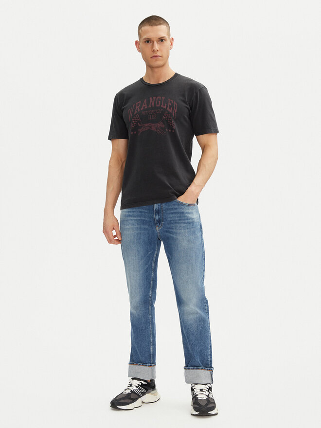 Wrangler Wrangler T-Shirt 205921 Μαύρο Regular Fit