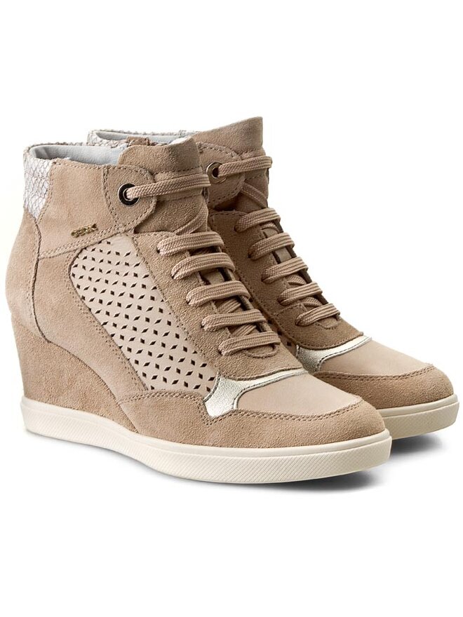 Sneakers Geox D Eleni A D5267A 022CL C6369 Beige eschuhe
