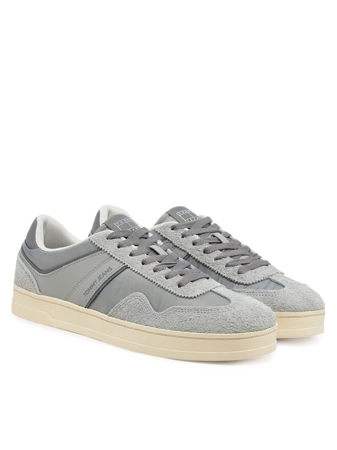 Tommy Jeans Sneakersy Tommy Jeans The Greenwich Mix Media EM0EM01606 Sivá
