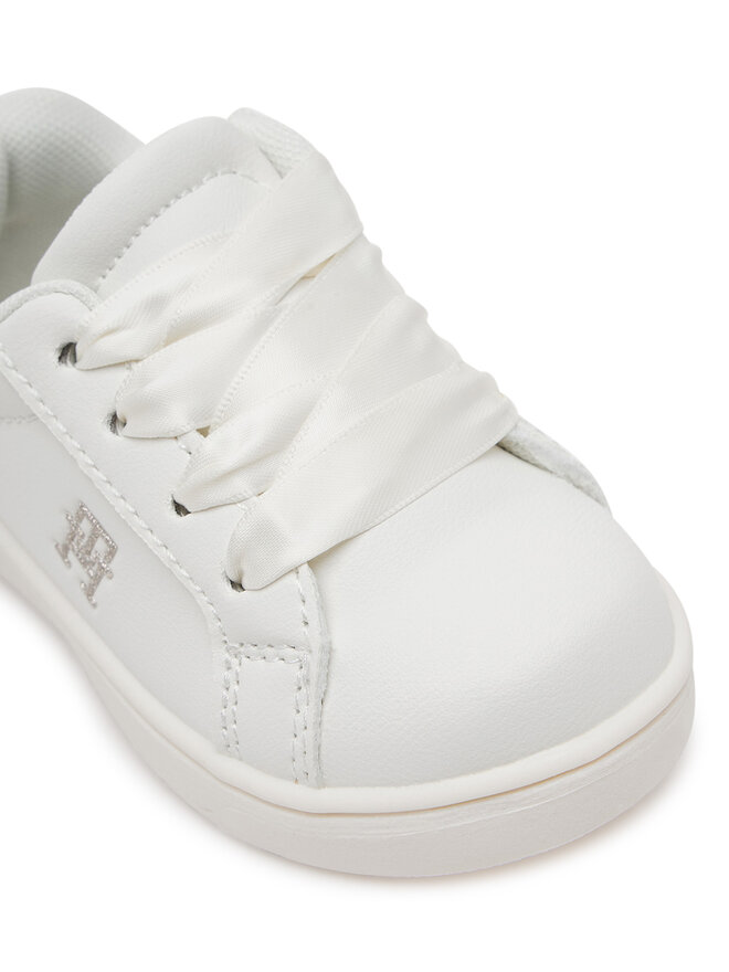 Tommy Hilfiger Sneakers Tommy Hilfiger Low Cut Velcro Sneaker T1A9-33728-1439 M Bianco