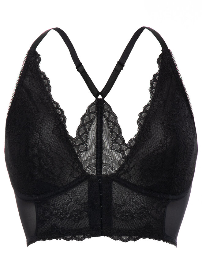 Gossard Gossard Σουτιέν Bralette Superboost Deep V 7718 Μαύρο