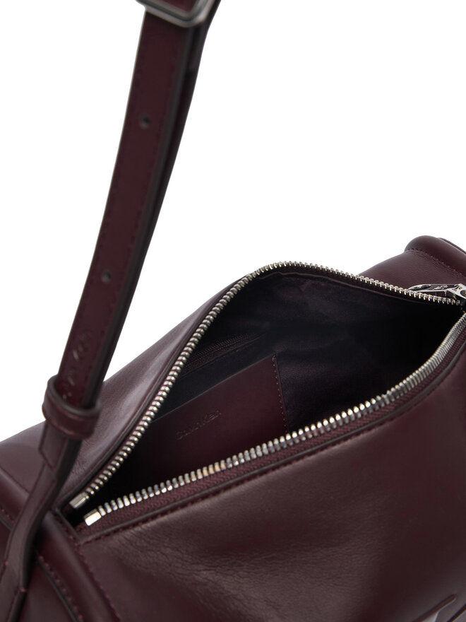 Calvin Klein Handtasche Calvin Klein Bold Ck Slouchy Shoulder Bag LV04F3894G Dunkelbraun