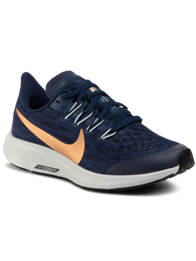 Zapatillas de running Nike Air Zoom Pegasus 36 Gs AR4149 401 Azul marino zapatos.es
