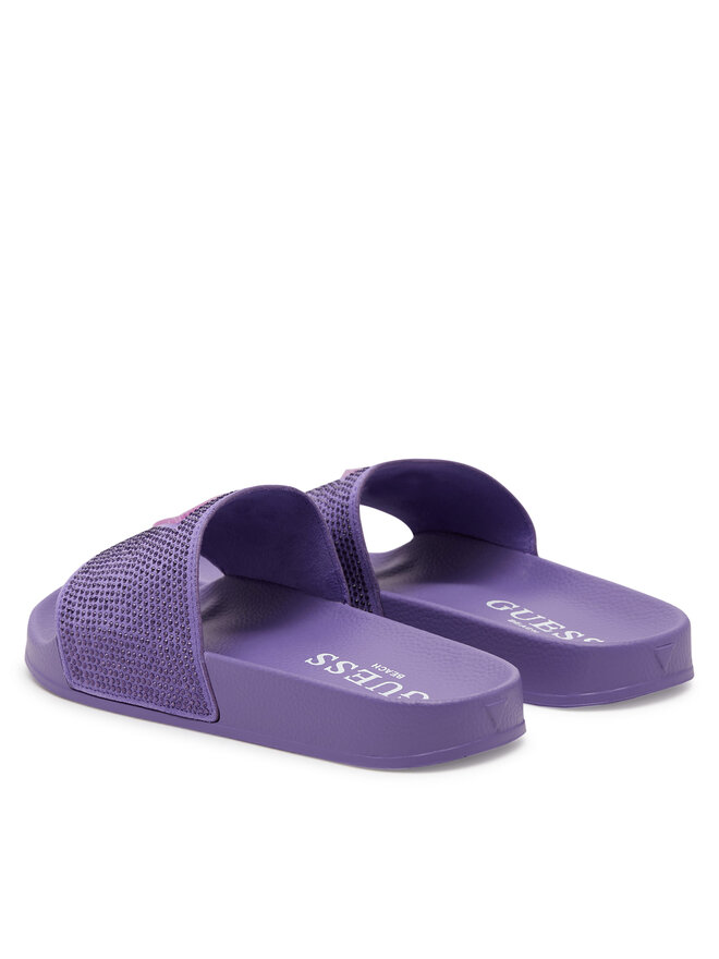 Guess Klapki Guess E4GZ25 BB00F Fioletowy