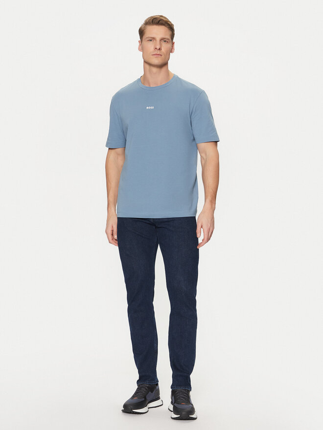 BOSS BOSS Camiseta Tchup 50473278 Celeste Regular Fit
