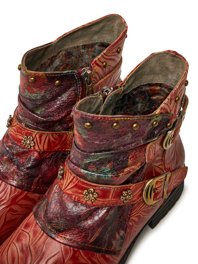 Laura Vita Stiefeletten Laura Vita Gacmayo 01 Rot