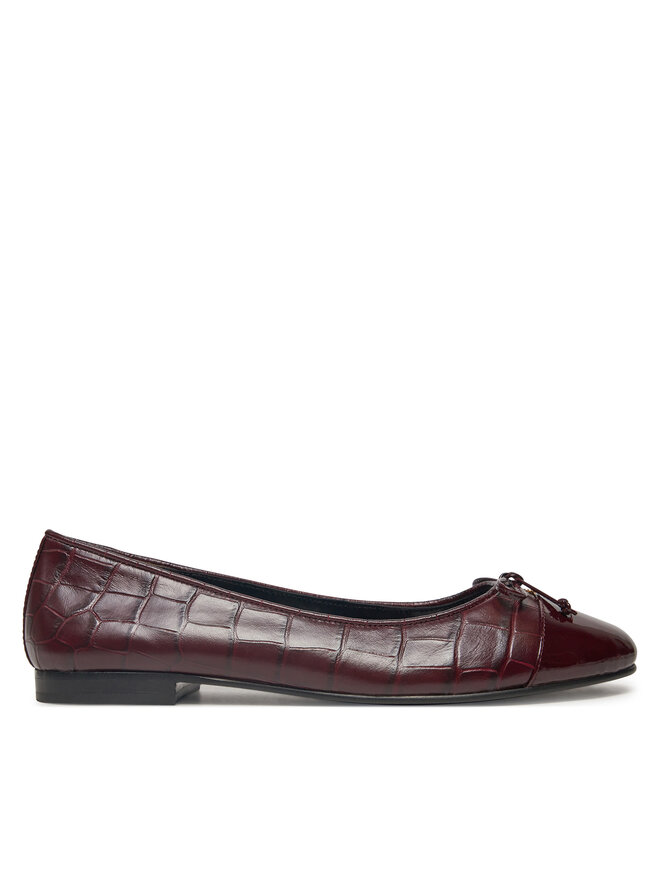 Tory Burch Baleriny Tory Burch Cap Toe Ballet 165365 Bordowy