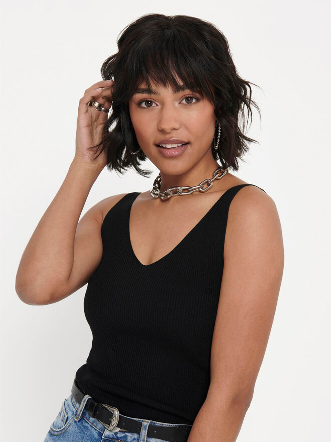JDY JDY Top Nanna 15180497 Schwarz Slim Fit
