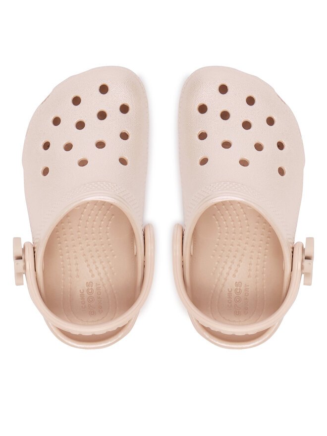 Crocs Pantoletten Crocs Classic Pearl Shine Clog T 212815 Rosa