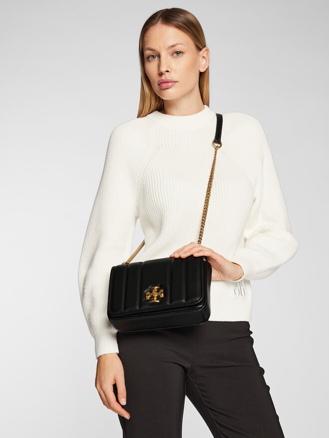 Tory Burch Táska Tory Burch Kira Chain Shoulder Bag 87244 Fekete
