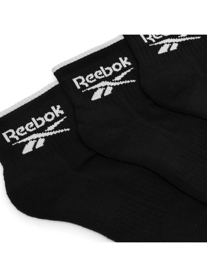 Reebok Sada 3 párů vysokých ponožek unisex Reebok R0362-SS24 (3-pack) Černá