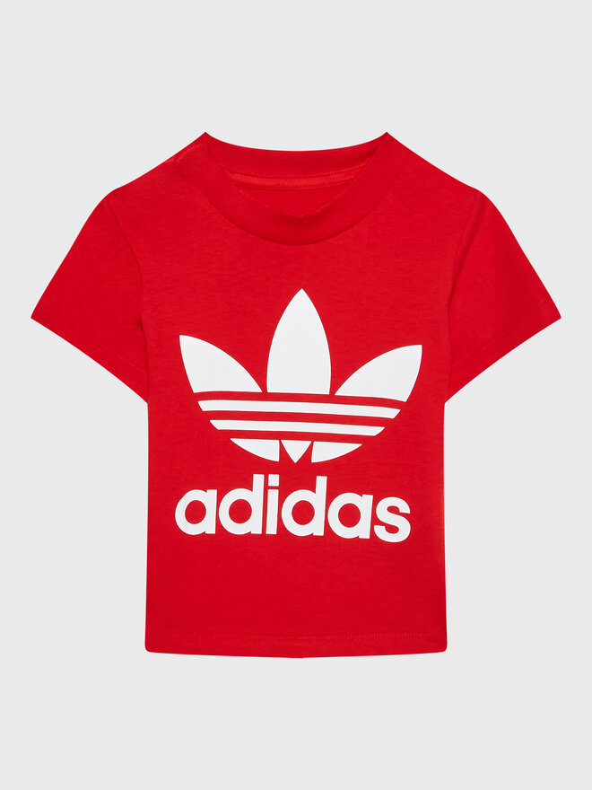 adidas adidas Marškinėliai adicolor Trefoil IC6110 Raudona Regular Fit