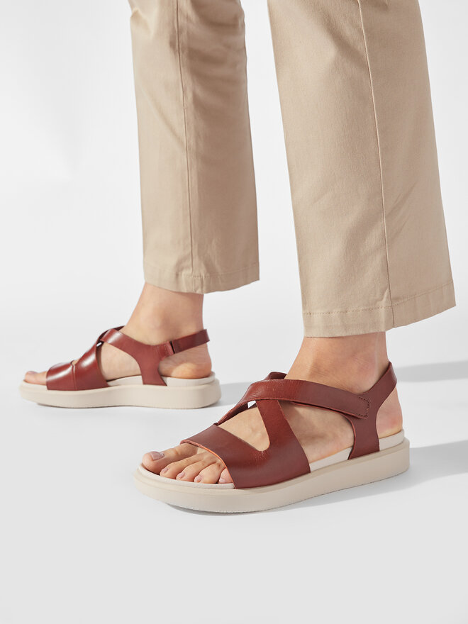 ECCO Sandále ECCO FLOWT W 27372301053 Hnedá