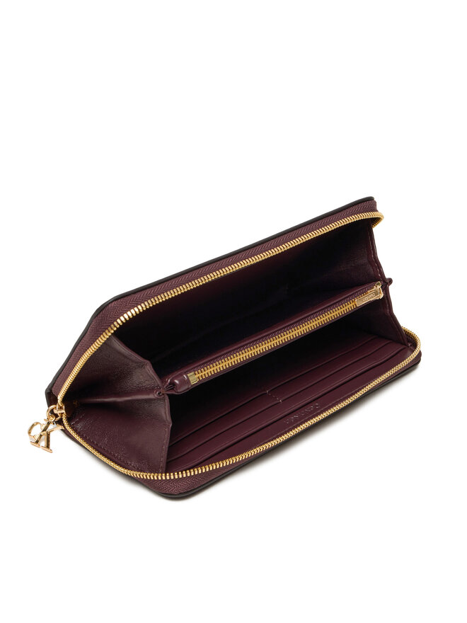 Calvin Klein Portofel Mare de Damă Calvin Klein Ck Large Zip Around LV04F1093G Vișiniu