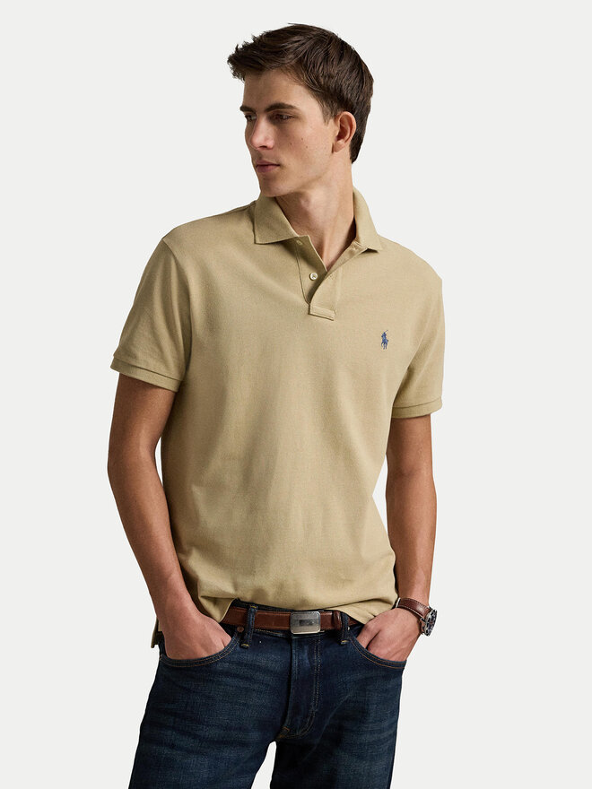 Polo Ralph Lauren Polo Ralph Lauren Polo majica 710536856462 Bež Slim Fit