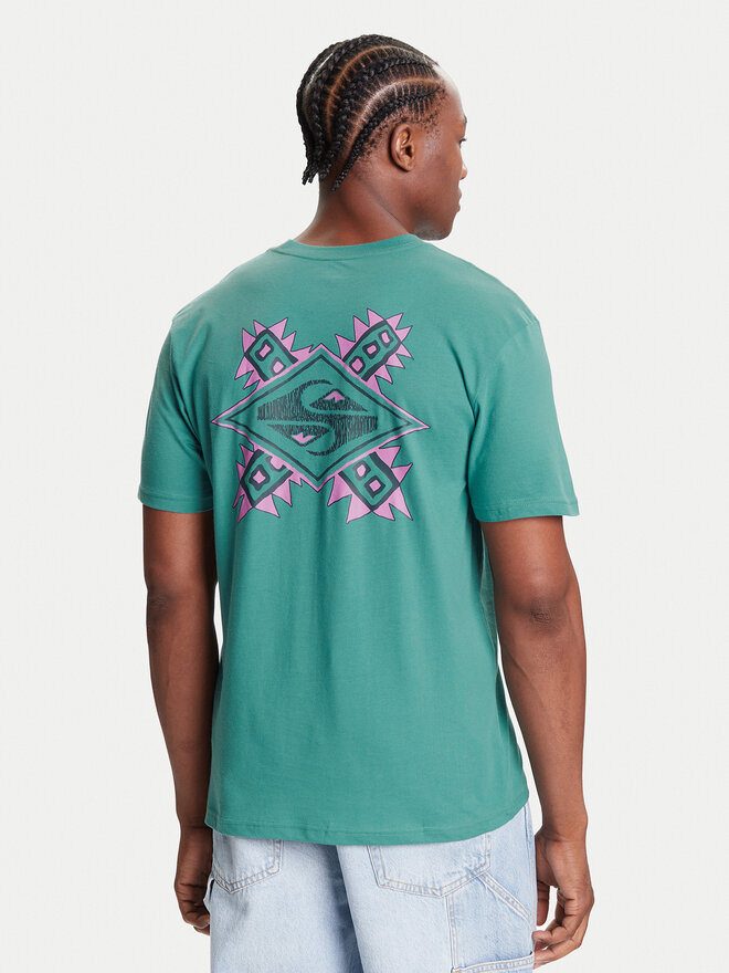 Quiksilver Quiksilver T-Shirt Ev Swell Ovation Ss EQYZT08187 Grün Comfort Fit
