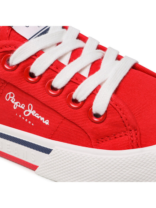Pepe Jeans Tenisky Pepe Jeans Brady Boy Basic PBS30527 Červená