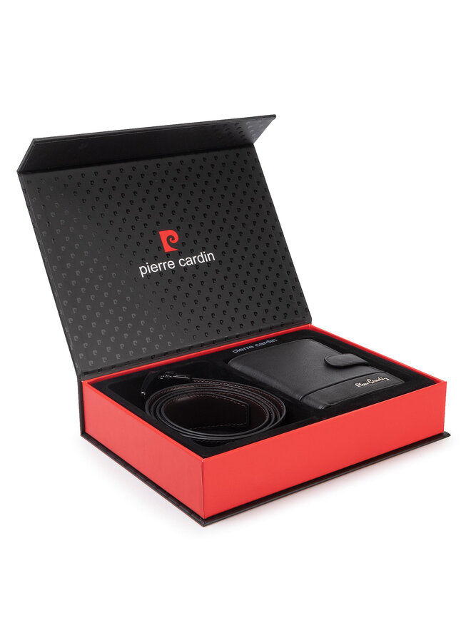 Pierre Cardin Zestaw portfel i pasek Pierre Cardin ZG-EX-04 Czarny