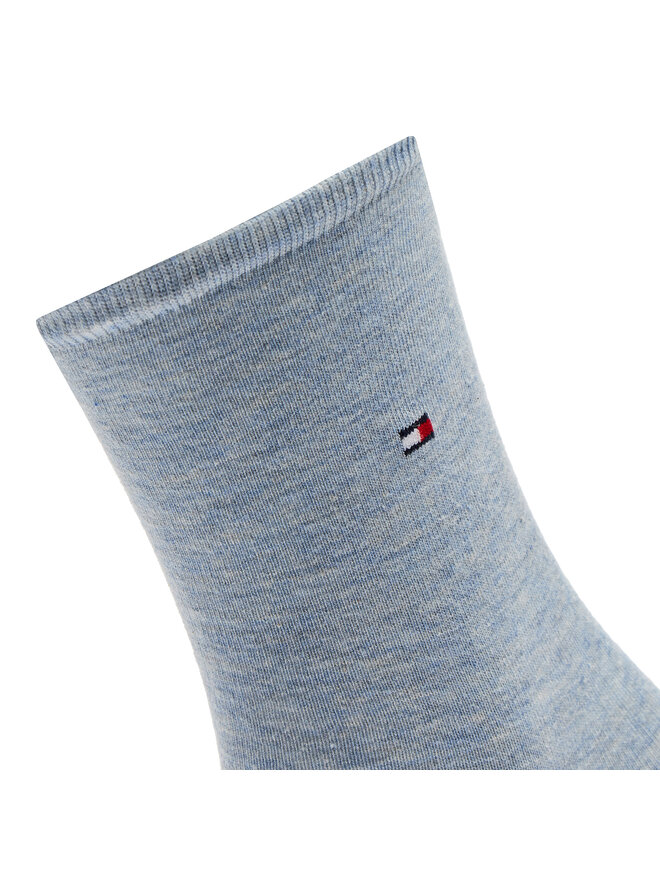 Tommy Hilfiger 2er-Set hohe Damensocken Tommy Hilfiger 371221106 Blau