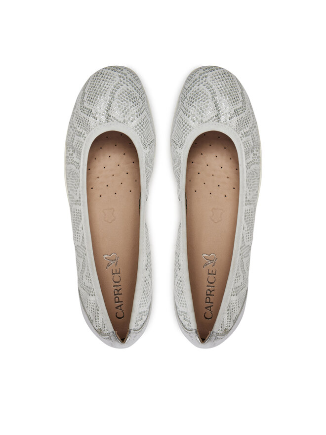 Caprice Balerinke Caprice 9-22161-42 Srebrna