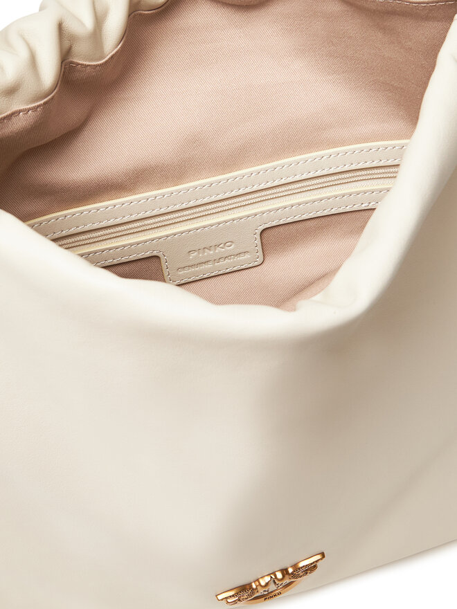 PINKO Kabelka PINKO Slouchy Classic Bag PE 25 PLTT 104359 A270 Écru