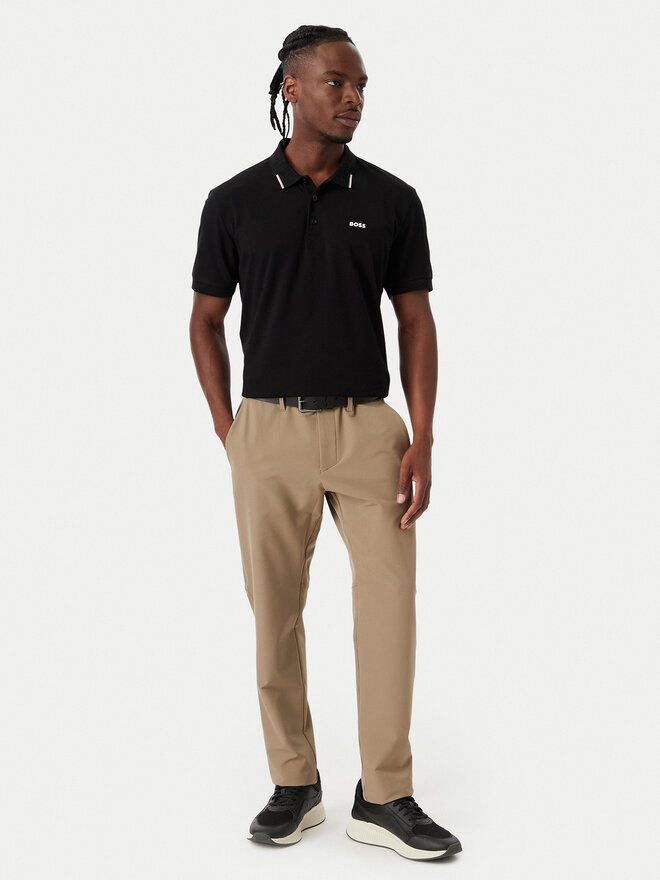 BOSS BOSS Поло Swing Paddy 50564779 Чорний Regular Fit