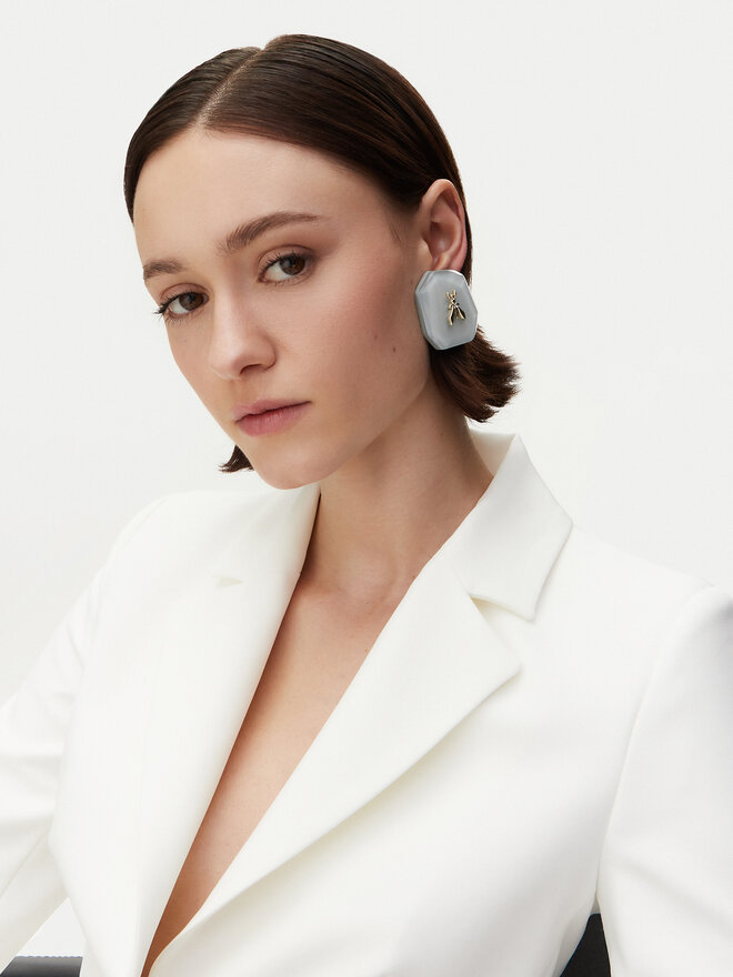Patrizia Pepe Ohrclips Patrizia Pepe 8J1723/V034-C141 Grau
