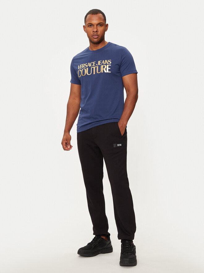 Versace Jeans Couture Versace Jeans Couture T-Shirt 77GAHT05 Dunkelblau Regular Fit