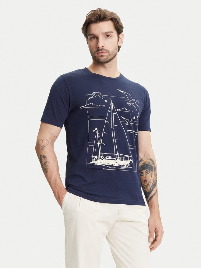 YSABEL MORA YSABEL MORA T-Shirt 90509 Dunkelblau Regular Fit