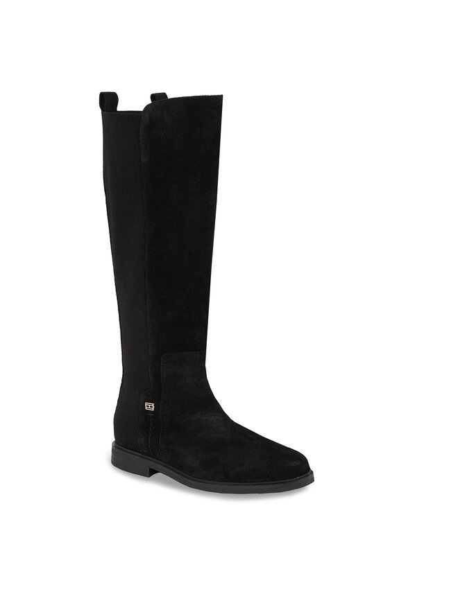 Tommy Hilfiger Stivali al ginocchio Tommy Hilfiger Tommy Essentials Longboot FW0FW07476 Nero