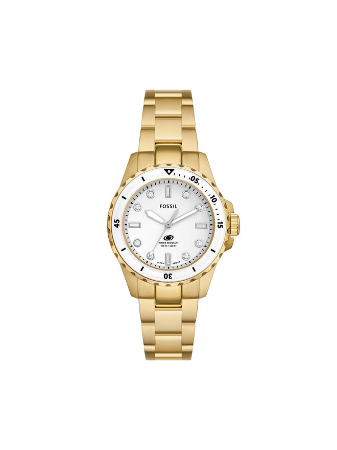 Fossil Zegarek Fossil Blue ES5350 Złoty